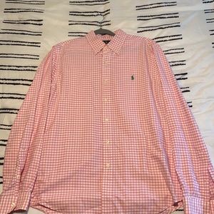 Long Sleeve Ralph Lauren Button Down Pink